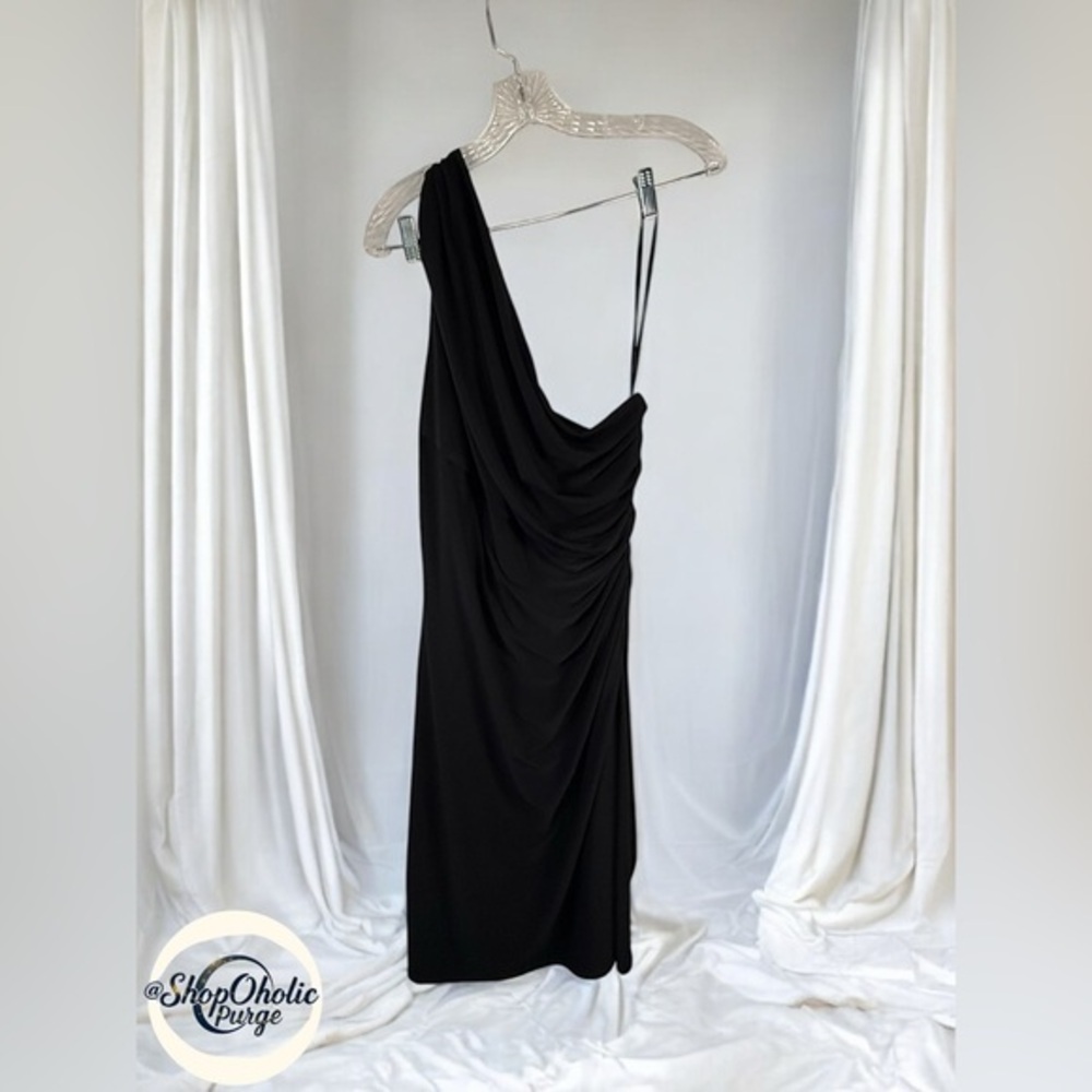 Black One Shoulder Dress size 18 Lauren Ralph Lauren
